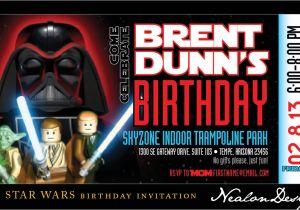 Lego Star Wars Birthday Invitation Template Star Wars Birthday Invitations Template