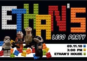 Lego Star Wars Birthday Invitation Template Star Wars Lego Birthday Invitations