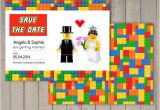 Lego Wedding Invitation Template Lego Wedding Invitation Save the Date by