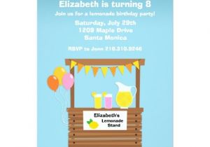 Lemonade Birthday Party Invitations Lemonade Stand Birthday Party Invitation
