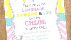 Lemonade Birthday Party Invitations Vintage Lemonade Printable Birthday Invitation Vintage