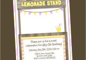 Lemonade Stand Birthday Party Invitations Items Similar to Lemonade Stand Birthday Invitation On Etsy