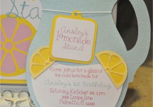 Lemonade Stand Birthday Party Invitations Lemonade Party Invitation Lemonade Stand Invitation Birthday