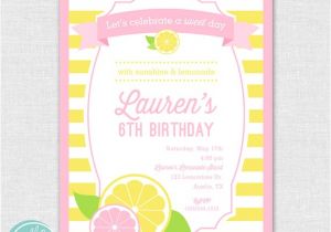 Lemonade Stand Birthday Party Invitations Lemonade Stand Party Printable Birthday by Hel Ovedesigns