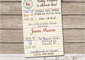 Library Card Baby Shower Invitation Template Build A Library Baby Shower Invitation Books Baby Shower