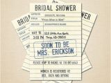 Library Card Wedding Invitation Template Printable Bridal Shower Invitation 4×6 Diy Library Card