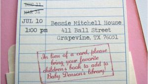 Library themed Baby Shower Invitations Unavailable Listing On Etsy