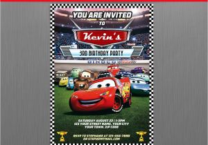 Lightning Mcqueen Birthday Party Invitations Free Disney Cars Lightning Mcqueen Birthday Invitation with Free
