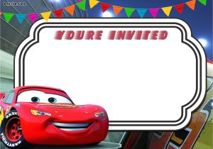 Lightning Mcqueen Party Invitation Template Free Printable Cars 3 Lightning Mcqueen Invitation