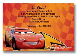 Lightning Mcqueen Party Invites Cars Lightning Mcqueen Birthday Invitations Flickr