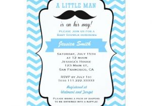Lil Man Baby Shower Invitations Mustache Little Man Baby Shower Invitation