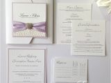 Lilac and Silver Wedding Invitations Lilac Wedding Invitations with Pebble Pap with Blush Pink