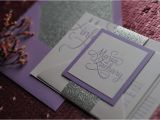 Lilac and Silver Wedding Invitations Real Wedding Maria and Zachary Lavender and Silver