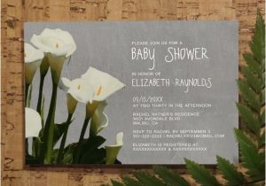 Lily Baby Shower Invitations Calla Lily Baby Shower Invitation Template Girl by