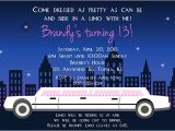 Limo Birthday Party Invitations 17 Best Images About Party Invitations On Pinterest