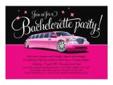 Limo Birthday Party Invitations Bachelorette Party Girls 39 Night Out Stretch Limo 13 Cm X