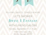 Linen Bridal Shower Invitations His & Hers… Linen Shower Invitation