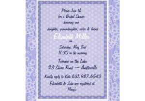 Linen Bridal Shower Invitations Lavender Linen Bridal Shower Invitation