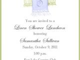 Linen Bridal Shower Invitations Linen Shower