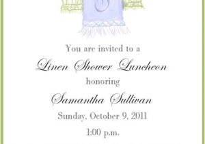 Linen Bridal Shower Invitations Linen Shower