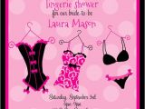 Lingerie Bridal Shower Invitation Wording Funky Pink Lingerie Shower Invitation