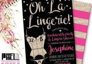 Lingerie Bridal Shower Invites Gold Glitter Lingerie Shower Invitation Oh La Lingerie
