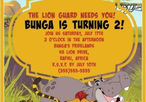 Lion Guard Birthday Party Invitations Lion Guard Birthday Invitation Digital Download