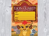 Lion Guard Birthday Party Invitations Lion Guard Invitation Instant Download Lion Guard Birthday