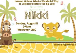 Lion King Baby Shower Invitation Templates Baby Lion King Baby Shower Invitations