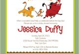Lion King Baby Shower Invitation Templates Lion King Baby Shower Invitations Template