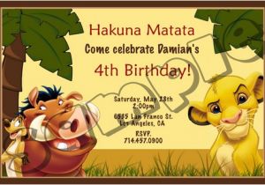 Lion King Birthday Invitation Template Free Lion King Birthday Party Invitation Ideas Free Printable