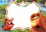 Lion King Birthday Invitation Template Free Simba Lion King Invitation Template Perfect for Parties