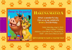 Lion King Birthday Party Invitations Lion King Birthday Invitation Simba by Unmatchedeventdesign