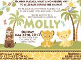 Lion King themed Baby Shower Invitations Baby Lion King Baby Shower Invitations