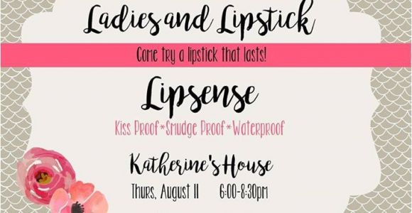 Lipsense Facebook Party Invite Lipsense Party at Katherine 39 S Place Pitt County