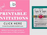 Lipsense Party Invite Diy Invitation Tutorial with A Free Printable Joyful