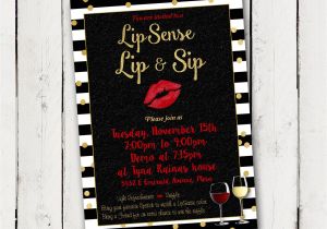 Lipsense Party Invite Lipsense Lip Sip Party Invitation
