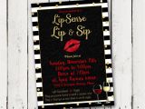 Lipsense Party Invite Template Lipsense Lip & Sip Party Invitation