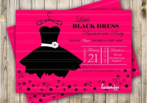 Little Black Dress Bachelorette Party Invites Bachelorette Party Invite Little Black Dress Bridal Shower