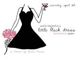 Little Black Dress Bachelorette Party Invites Little Black Dress Bachelorette Party Oasis Amor Fashion