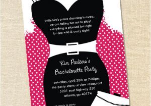 Little Black Dress Bachelorette Party Invites Sweet Wishes Little Black Dress Bachelorette Party Invitations
