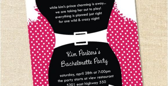 Little Black Dress Bachelorette Party Invites Sweet Wishes Little Black Dress Bachelorette Party Invitations