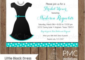 Little Black Dress Bridal Shower Invitations Custom Printed Little Black Dress Bridal Shower Invitations