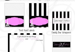 Little Black Dress Bridal Shower Invitations Little Black Dress Invitation Printable Front & Back