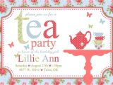 Little Girl Tea Party Invitation Ideas Free Tea Party Invitations for Little Girls Tea Party