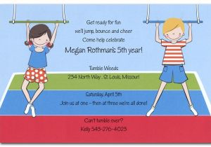 Little Gym Party Invitations Little Gym Birthday Invitations by Invitation