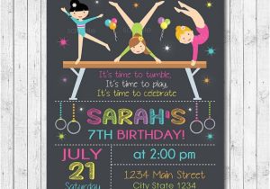 Little Gym Party Invitations Little Tumblers Birthday Invitation Tumblers Invite Gym