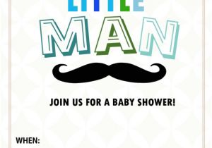Little Man Baby Shower Invitation Templates Free All Cute Free Baby Shower Invitations to Print