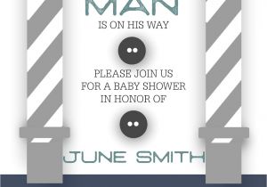 Little Man Baby Shower Invitation Templates Free Stripes Sweets Little Man Baby Shower Template