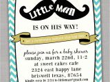 Little Man Baby Shower Invitation Templates Little Man Baby Shower Invitations